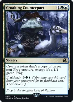 2x Croaking Counterpart - Foil Prerelease Promo MID LP MTG - Image 1