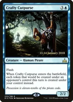 Crafty Cutpurse - Foil Prerelease Promo Rivals of Ixalan LP MTG - Image 1