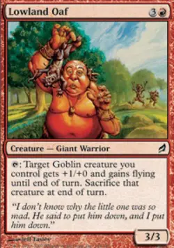 Lowland Oaf -Foil Medium Play MTG Lorwyn - Image 1