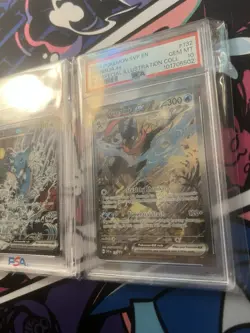 Sequential PSA 10 Kingdra EX #131 Greninja EX #132 Pokemon Shrouded Fable Promo - Image 3