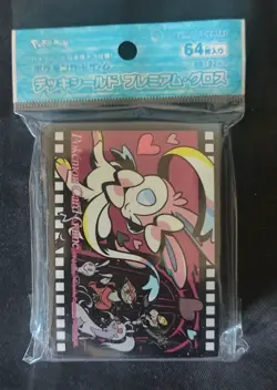 Sylveon Midnight Agent Cinema Pokemon Center Exclusice Sleeves New Ct 64 - Image 1