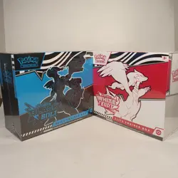 Pokemon TCG Scarlet & Violet Black Bolt & White Flare Elite Trainer Box IN HAND - Image 1