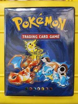 Vintage Pokemon Binder w/ 56 Cards. (1st edition, base, fossil, jungle, etc.) - Image 1