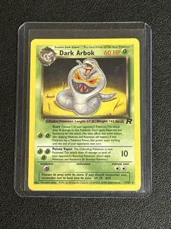 Pokemon Team Rocket Dark Arbok Holo Shift Error Misprint 2/82 1999-23000 Date NM - Image 1