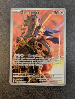 Pokemon TCG Zamazenta 201/182 Destined Rivals Illustration Rare Near Mint - Image 1