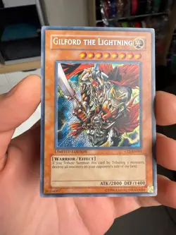 YUGIOH Gilford the Lightning CT2-EN001 Secret Rare - Image 1