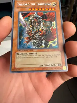 YUGIOH Gilford the Lightning CT2-EN001 Secret Rare - Image 4