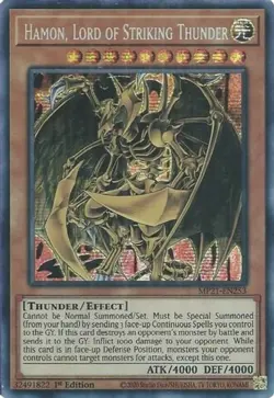 Yugioh! Hamon, Lord of Striking Thunder - MP21-EN253 - Prismatic Secret Rare - 1 - Image 1
