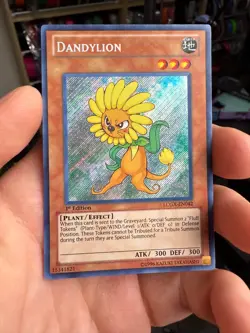 Yugioh Dandylion LCGX-EN042 Secret Rare 1st Ed - Image 1