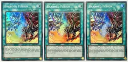 3 x SDAZ-EN021 Branded Fusion - Super Rare 1st Edition Near Mint YuGiOh Cards - Image 1