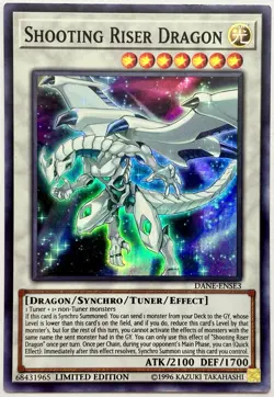 DANE-ENSE3 Shooting Riser Dragon - Super Ltd. Edition Near Mint YuGiOh Card - Image 1