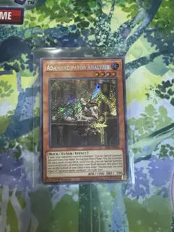 Yugioh Adamancipator Analyzer SESL EN003 Secret Rare 1st ED - Image 1