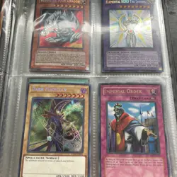 Vintage Yugioh Binder, With Cards! Blue Eyes White Dragon - Image 3