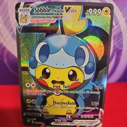 Sobble Pokemon Card VMAX Rainbow GX EX GX ACG V Star Holo Cosplay Cute FS - Image 1