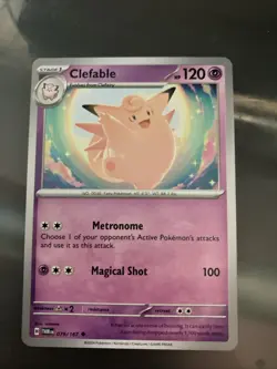 Pokemon TCG Clefable Card 036/165 Uncommon Regular - Image 1