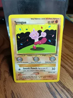 Tyrogue 66/75 Neo Discovery Pokemon Card NM Vintage Pokemon TCG - Image 1