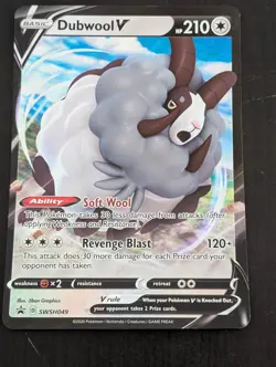 Pokemon TCG Dubwool V SWSH049 Promo Jumbo Card - Image 1