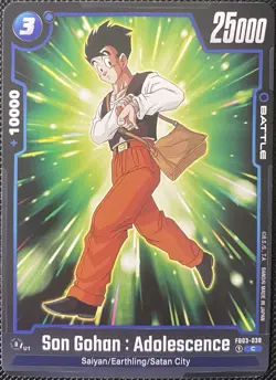Dragon Ball Super Card Game Raging Roar FB03-038 Son Gohan : Adolescence - DBZ - Image 1