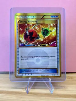 Pokemon Energy Retrieval Trainer Card 99/98 Secret Rare Holo Ancient Origins NM - Image 1