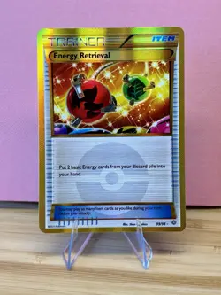Pokemon Energy Retrieval Trainer Card 99/98 Secret Rare Holo Ancient Origins NM - Image 2