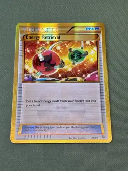 Pokemon Energy Retrieval Trainer Card 99/98 Secret Rare Holo Ancient Origins NM - Image 4