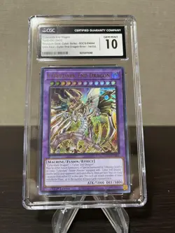 Yu-Gi-Oh! Cyber Dark End Dragon Version Error Card Cgc 10 Points No.MY580 - Image 1