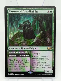 MTG Mosswood Dreadknight (231p/200) Wilds of Eldraine Promos LP+ - Image 1