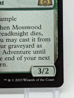 MTG Mosswood Dreadknight (231p/200) Wilds of Eldraine Promos LP+ - Image 5