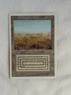 Magic the Gathering MTG Scrubland Revised Edition Dual Land LP - Image 1