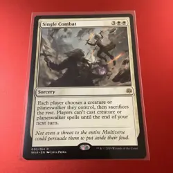 SINGLE COMBAT 1x Rare Magic War of the Spark MTG NM - Image 1