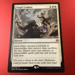SINGLE COMBAT 1x Rare Magic War of the Spark MTG NM - Image 2