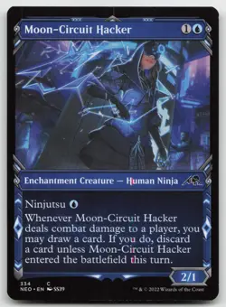 MTG Moon-Circuit Hacker (Showcase) C Kamigawa: Neon Dynasty 334 LP - Image 1