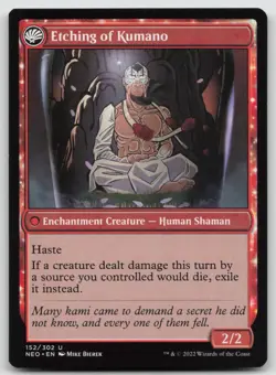 MTG Kumano Faces Kakkazan U Kamigawa: Neon Dynasty 152 LP - Image 2