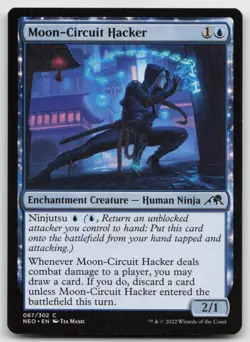 MTG Moon-Circuit Hacker C Kamigawa: Neon Dynasty 67 LP - Image 1