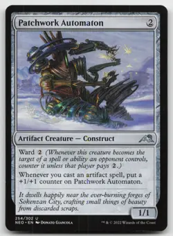 MTG Patchwork Automaton U Kamigawa: Neon Dynasty 254 LP - Image 1