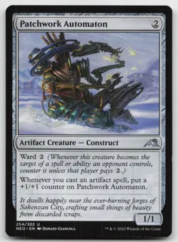 MTG Patchwork Automaton U Kamigawa: Neon Dynasty 254 LP - Image 1