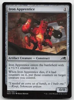 MTG Iron Apprentice C Kamigawa: Neon Dynasty 248 LP - Image 1