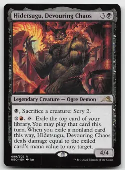 MTG Hidetsugu, Devouring Chaos R Kamigawa: Neon Dynasty 99 LP - Image 1