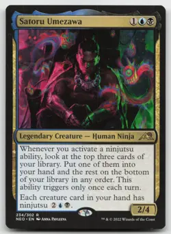 MTG Satoru Umezawa R Kamigawa: Neon Dynasty 234 LP - Image 1