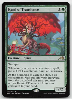 MTG Kami of Transience R Kamigawa: Neon Dynasty 197 LP - Image 1
