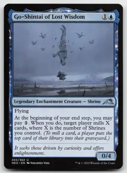 MTG Go-Shintai of Lost Wisdom U Kamigawa: Neon Dynasty 55 LP - Image 1