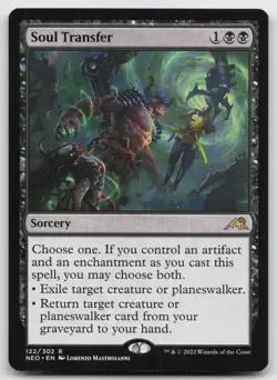 MTG Soul Transfer R Kamigawa: Neon Dynasty 122 LP - Image 1