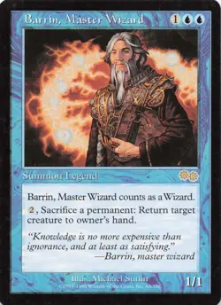 MTG - Barrin, Master Wizard - Urza's Saga - Image 1