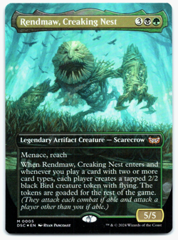 Rendmaw, Creaking Nest FOIL BORDERLESS - Commander Duskmourn - MTG - NM - Image 1