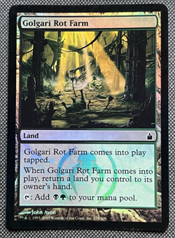Ravnica: City of Guilds MTG FOIL Golgari Rot Farm Magic Moderately Played - Image 1