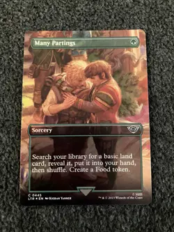 Magic The Gathering MTG - Many Partings (Borderless) Foil - LTR - Image 1