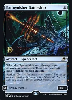 Extinguisher Battleship - Foil Prerelease Promo EOE LP MTG - Image 1