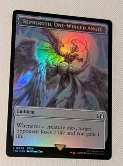 MTG *FOIL * Final Fantay Token SEPHIROTH, ONE-WINGED ANGEL ** ROBOT WARRIOR NM - Image 1