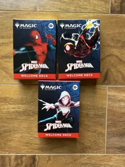 SDCC 2025 Magic The Gathering x Spider-Man MTG Welcome Deck Set of 3 - Image 1