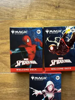 SDCC 2025 Magic The Gathering x Spider-Man MTG Welcome Deck Set of 3 - Image 2